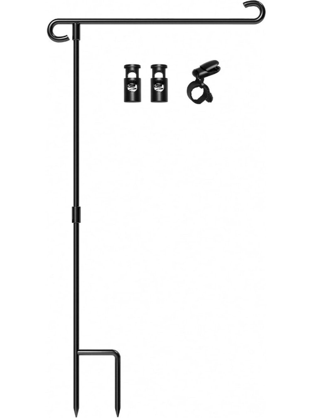 Garden Flag Stand,Wrought Iron Yard Flag Holder Stand,Perfect Garden Flag Holder